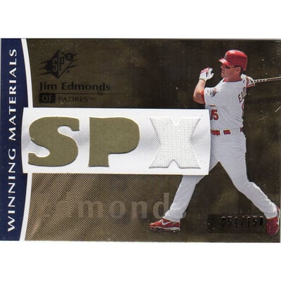 2008 SPx Winning Materials SPx 150 #JE Jim Edmonds