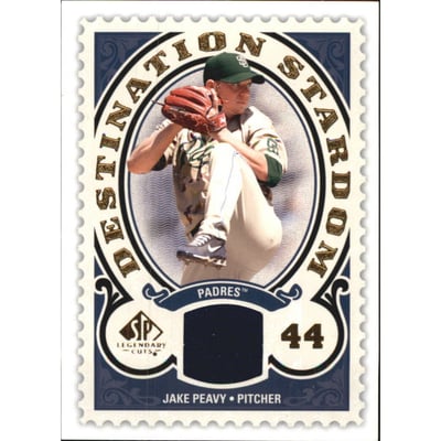 2009 SP Legendary Cuts Destination Stardom Memorabilia #PE Jake Peavy