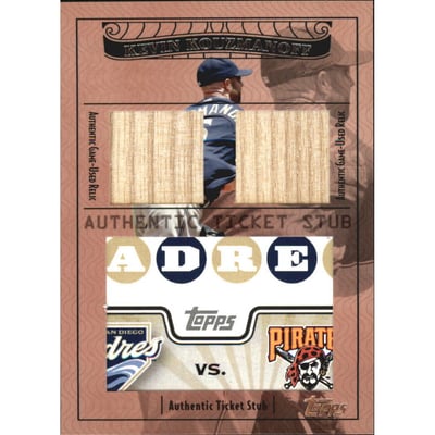 2009 Topps Ticket to Stardom Ticket Stubs Plus Memorabilia Dual #TSP50 Kevin Kouzmanoff/228