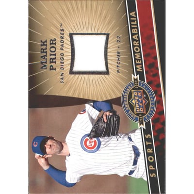 2009 Upper Deck 20th Anniversary Memorabilia #MLBMP Mark Prior