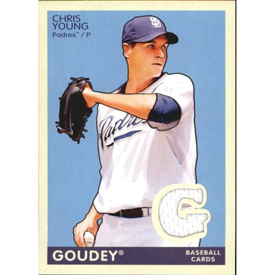 2009 Upper Deck Goudey Memorabilia #GMCY Chris Young
