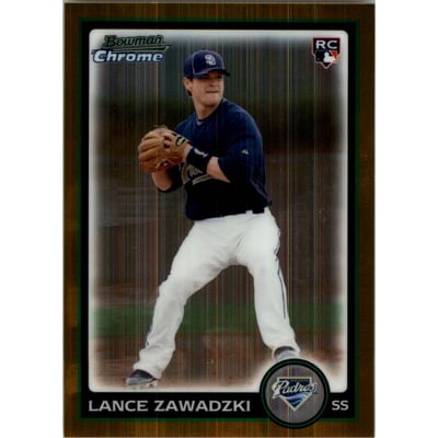 2010 Bowman Chrome Draft Gold Refractors #BDP85 Lance Zawadzki