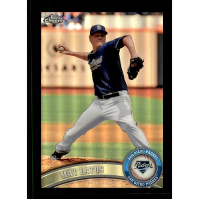 2011 Topps Chrome Black Refractors #81 Mat Latos
