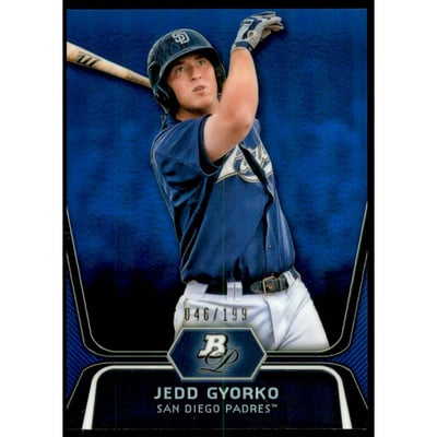2012 Bowman Platinum Prospects Blue Refractors #BPP15 Jedd Gyorko