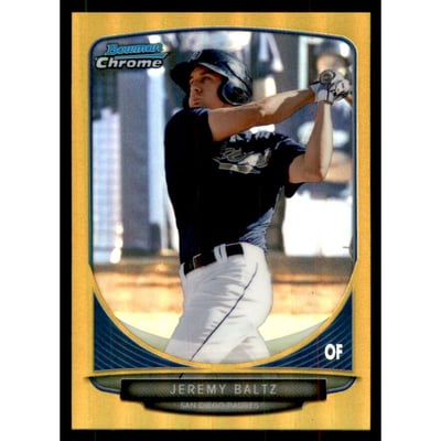 2013 Bowman Chrome Mini Gold Refractors #131 Jeremy Baltz
