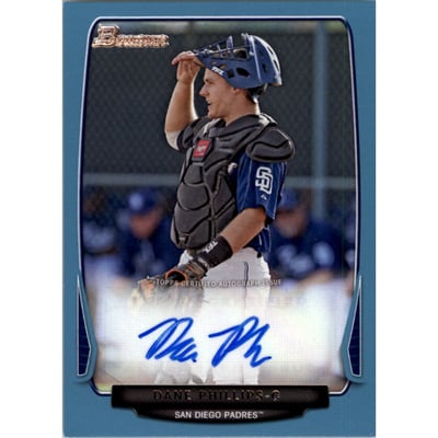 2013 Bowman Prospect Autographs Blue #DP Dane Phillips