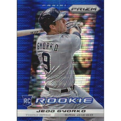 2013 Panini Prizm Prizms Blue Pulsar #295 Jedd Gyorko