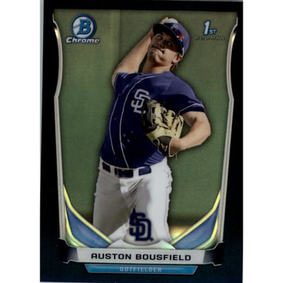 2014 Bowman Chrome Draft Black Refractors #CDP127 Auston Bousfield