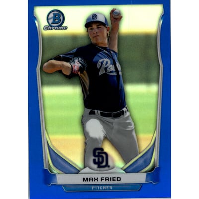 2014 Bowman Chrome Draft Top Prospects Blue Refractors #CTP8 Max Fried