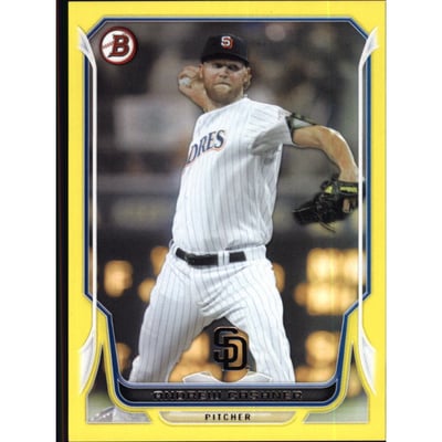 2014 Bowman Yellow #182 Andrew Cashner