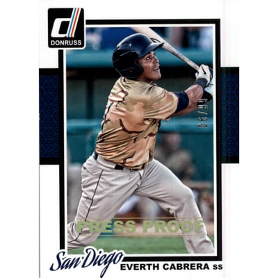 2014 Donruss Press Proofs Gold #113 Everth Cabrera
