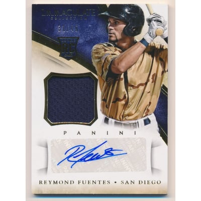 2014 Immaculate Collection #120 Reymond Fuentes JSY AU/49 RC