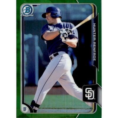 2015 Bowman Chrome Draft Green Refractors #159 Hunter Renfroe