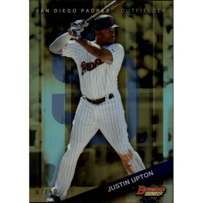 2015 Bowman's Best Gold Refractors #64 Justin Upton