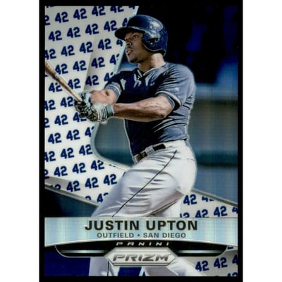 2015 Panini Prizm Prizms Jackie Robinson #101 Justin Upton