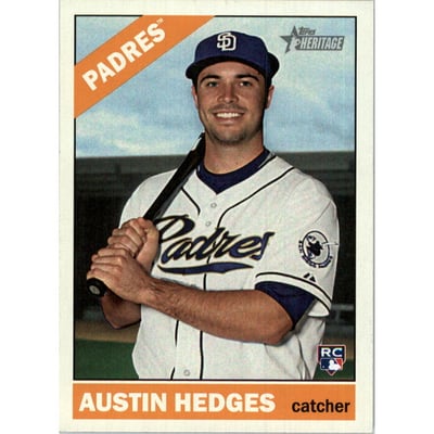 2015 Topps Heritage Gum Stained Back #720 Austin Hedges