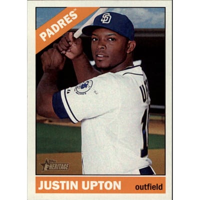 2015 Topps Heritage #702B Justin Upton Action SP