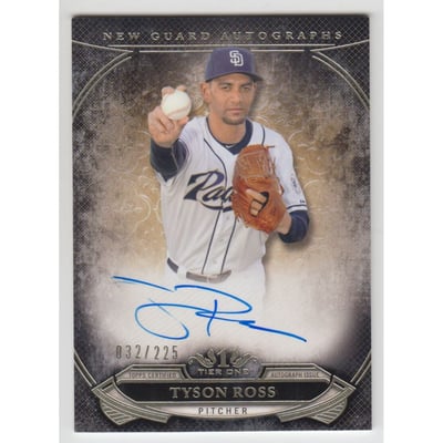 2015 Topps Tier One New Guard Autographs #NGATRS Tyson Ross/225