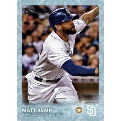 2015 Topps Update Snow Camo #US325 Matt Kemp