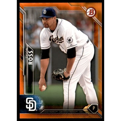 2016 Bowman Orange #73 Tyson Ross
