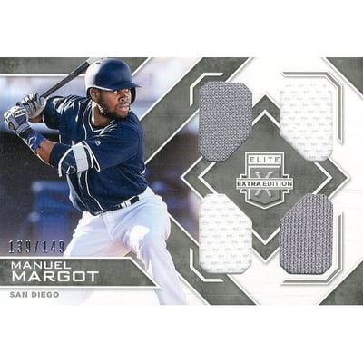 2016 Elite Extra Edition Quad Materials Silver #7 Manuel Margot/149