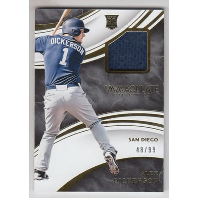 2016 Immaculate Collection Immaculate Swatches #44 Alex Dickerson/99