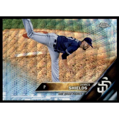 2016 Topps Chrome Blue Wave Refractors #91 James Shields