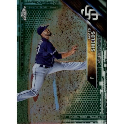 2016 Topps Chrome Green Refractors #91 James Shields