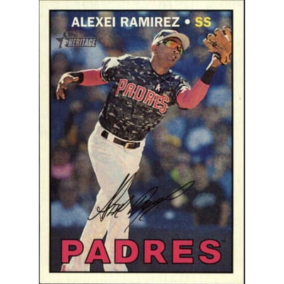2016 Topps Heritage #606B Alexei Ramirez Action SP