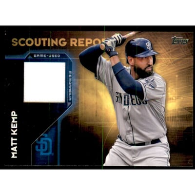 2016 Topps Scouting Report Relics #SRRMK Matt Kemp S2