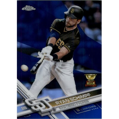 2017 Topps Chrome Blue Refractors #187 Ryan Schimpf