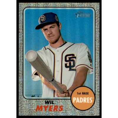 2017 Topps Heritage Chrome Refractors #THC442 Wil Myers