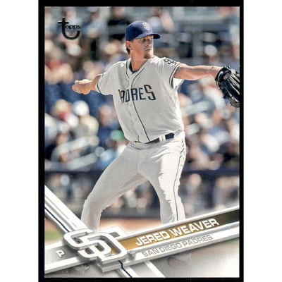 2017 Topps Update Vintage Stock #US68 Jered Weaver