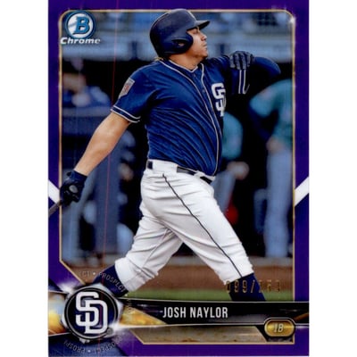 2018 Bowman Chrome Draft Purple Refractors #BDC122 Josh Naylor