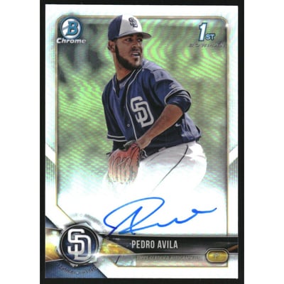 2018 Bowman Chrome Prospect Autographs Refractors #CPAPA Pedro Avila