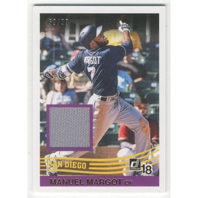 2018 Donruss '84 Retro Materials Gold #R84MM Manuel Margot