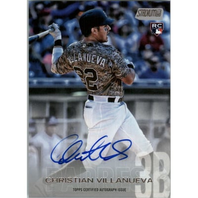 2018 Stadium Club Autographs #SCACV Christian Villanueva