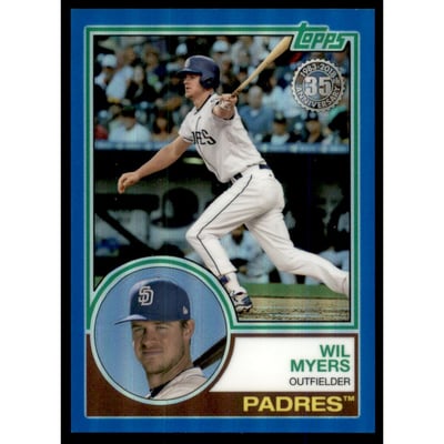 2018 Topps '83 Topps Silver Pack Chrome Blue Refractors #62 Wil Myers