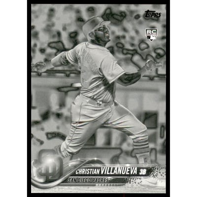 2018 Topps Black and White Negative #661 Christian Villanueva