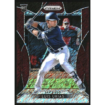 2019 Panini Prizm Prizms Burgandy Shimmer #97 Luis Urias