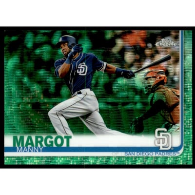 2019 Topps Chrome Green Wave Refractors #154 Manny Margot