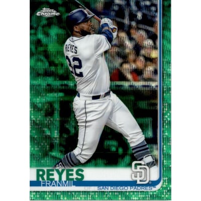 2019 Topps Chrome Green Wave Refractors #92 Franmil Reyes