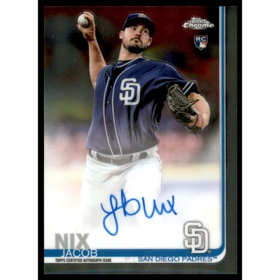 2019 Topps Chrome Rookie Autographs #RAJN Jacob Nix