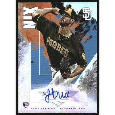 2019 Topps Fire Autographs #FAJN Jacob Nix