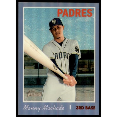 2019 Topps Heritage Chrome Purple Refractors #THC520 Manny Machado