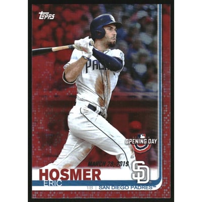 2019 Topps Opening Day Red Foil #123 Eric Hosmer