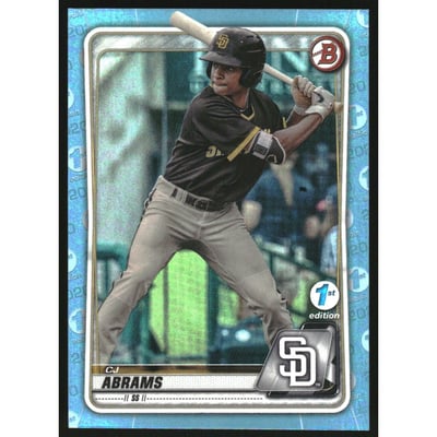 2020 Bowman Draft 1st Edition Sky Blue Foil #BD189 CJ Abrams