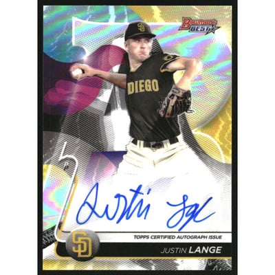 2020 Bowman's Best Best of '20 Autographs Refractors #B20JLA Justin Lange