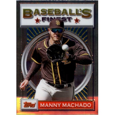 2020 Finest Flashbacks #191 Manny Machado