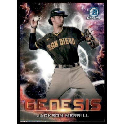 2021 Bowman Chrome Draft Genesis #GNS19 Jackson Merrill